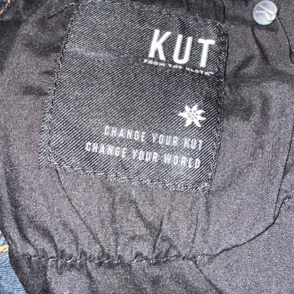 Kut from the Kloth jeans Donna high rise ankle skinny blue denim stretch Sz 4 - Picture 10 of 11